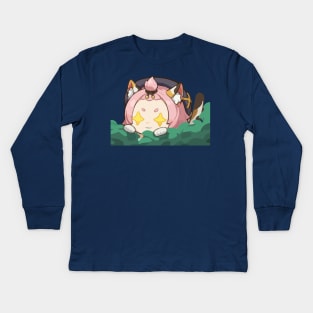 Cat Time [Genshin Impact] Kids Long Sleeve T-Shirt